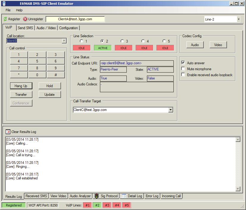 04 Keysight E6966B IMS-SIP Network Emulator - Technical Overview Keysight IMS-SIP client emulator The SIP software may be used in two separate applications: 1.