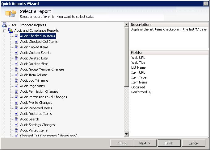 Chapter 3 3 Quick Reports 3.1 How to Generate a Quick Report?
