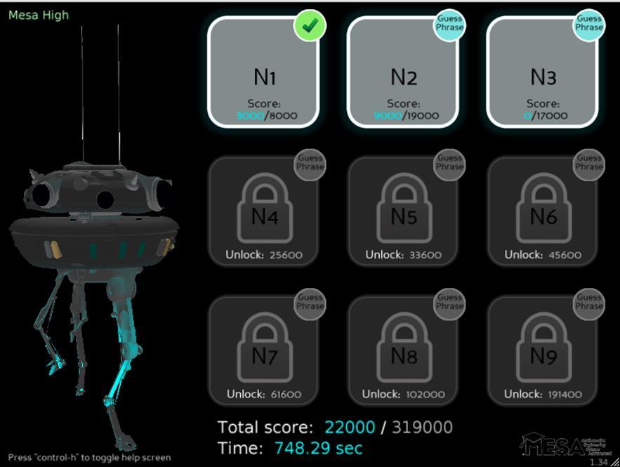 Figure 6: Challenge Menu Challenge Engine The challenge engine serves as the program that runs a team s robots through the networks and ties all the