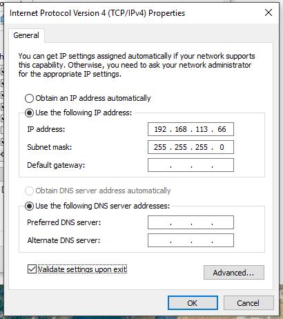 PAGE: 6 of 23 Then double-click on that protocol and change the radio button from Obtain an IP address automatically to Use the