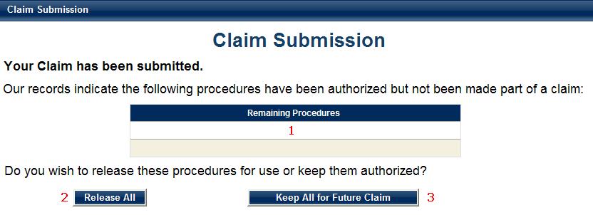 Claim Submission This page confirms that the claim has been submitted to AlwaysCare Benefits. Once submitted, the claim lines may no longer be altered on the website.
