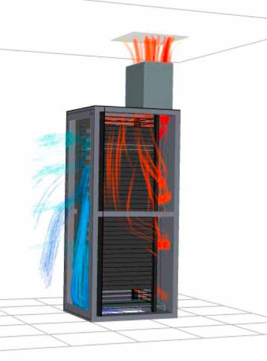 in their data center. A Computational Fluid Dynamics (CFD) model of their data center illustrates our Localized Containment Solution.