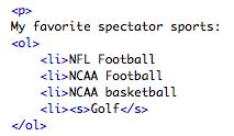 List Example Suppose we want to create a list of our favorite sports teams.
