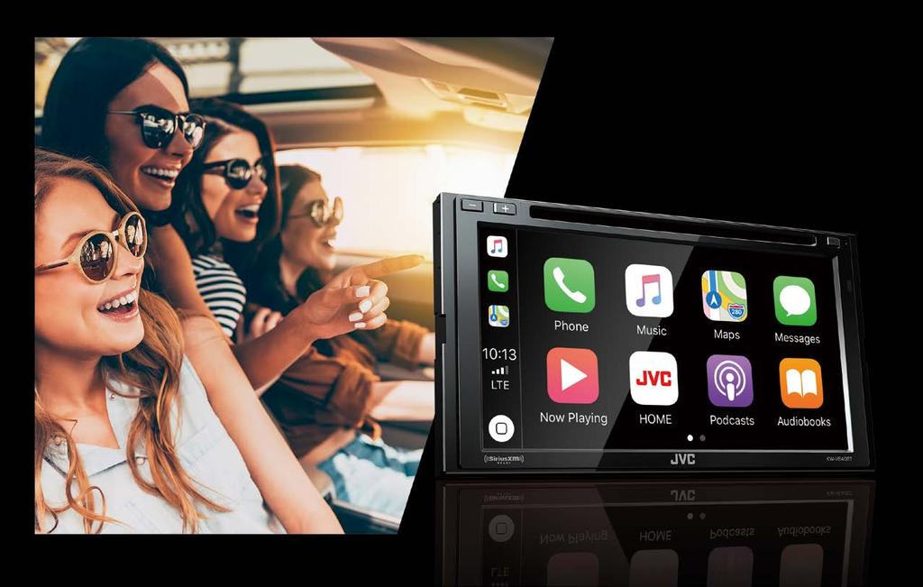 KW-V840BT Multimedia Receiver featuring Clear Resistive Touch Monitor / Apple CarPlay / Android Auto /