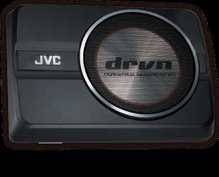 Subwoofers Carbon Mica Cone Wide Opening Grill Rigid and lightweight carbon mica material provides