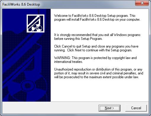 2. You will now see the Welcome screen. Make sure that you have closed all other programs, then click Next. 3.