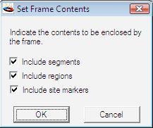 Menu Items Figure 8.35: Adjusting Frame Contents sequence and place site markers at the locations corresponding to recognition sequences of items in the chosen list.