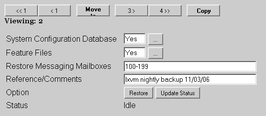 Scheduling Automatic Database Backup To restore the backed up data: 1) Select Network Restore from the Tools section of the main menu.