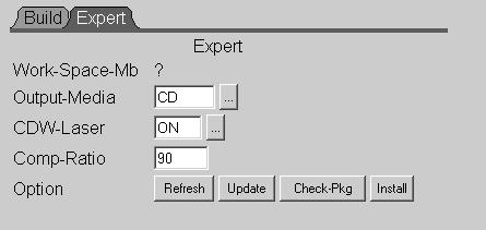 Creating a Rescue Backup CD 5) Click on the Expert tab: 6) Choose CD as the media.