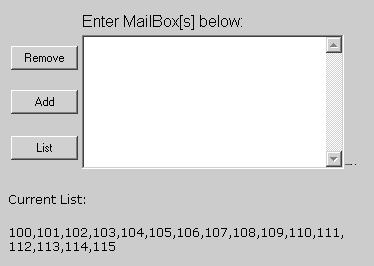 Mailboxes Distribution Mailbox To add or remove mailboxes from a Distribution List: 1) Select Distribution Lists from the Customize section of the main menu.