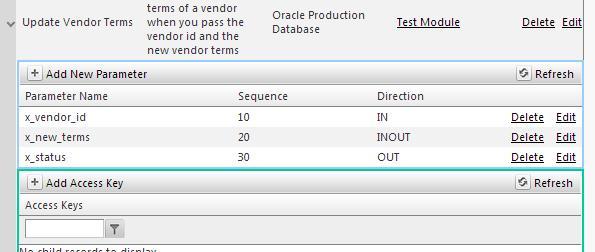 The following below shows that the Module takes in the vendor_id, and new_terms parameter.