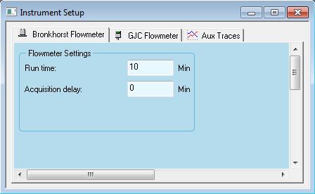 114 Creating an Instrument Control Method Instrument Setup Flowmeter The flowmeter setup is the same for all supported models and is very simple. Fig.