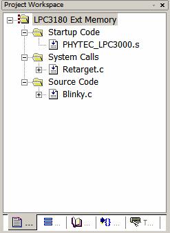phycore-lpc3180 QuickStart Instructions In the Project Workspace window right-click on the System Calls group. Select Add Files to Group System Calls.