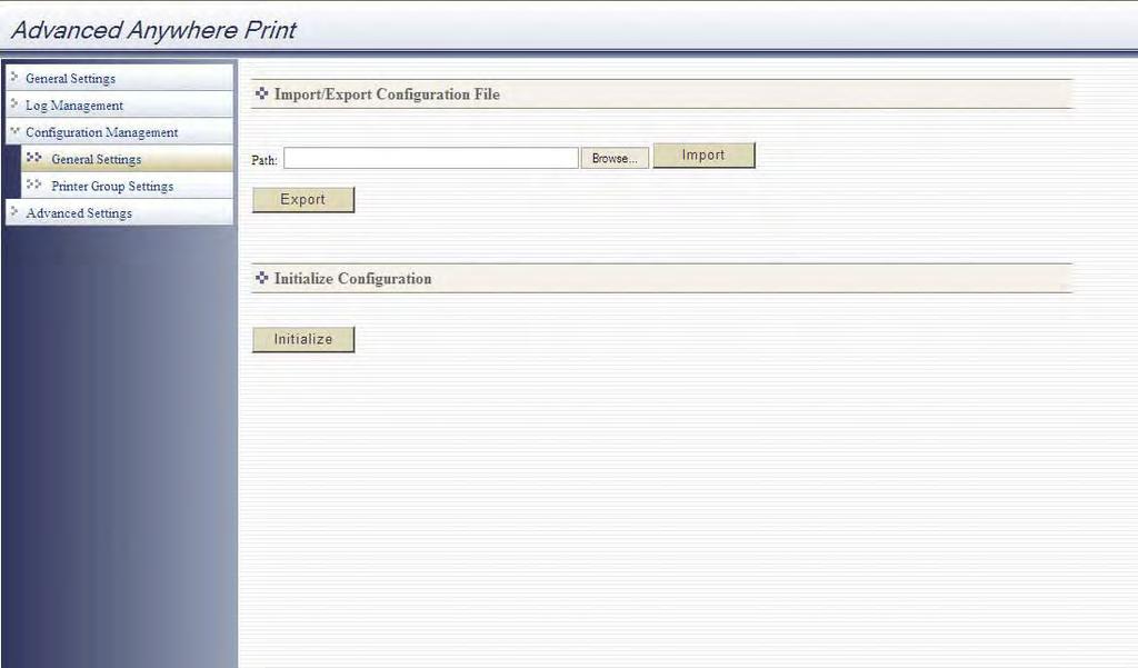 7.8 Managing the Printer Group Settings This section describes how to change the printer group name, import, export, and distribute printer group files, which contain links to the settings for