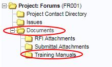 This will open a list of training documents available to you.