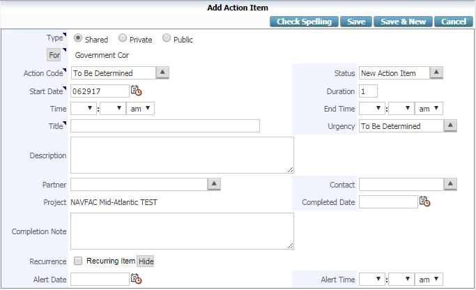 2 Adding Action Items to Calendar When a user creates an RFA, Communication, or IR record, ecms automatically adds the due date to the calendar of the person