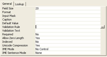 To create a validation rule for a number In table design view, select a field which has a Number Data Type.