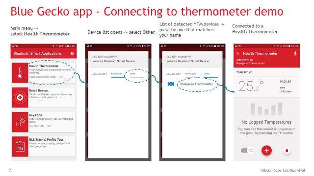 your smart phone, and connect to Thermometer