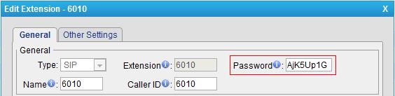 2 Change the default password The password of the extensions is pincode + extension number.