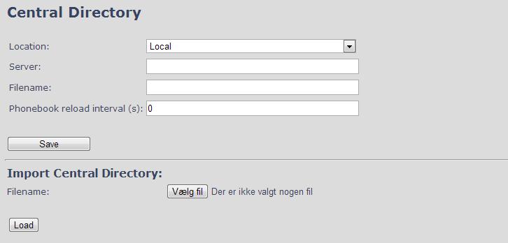 5.11 Central Directory and LDAP The SME VOIP system support two types of central directories, a local central directory or LDAP directory.