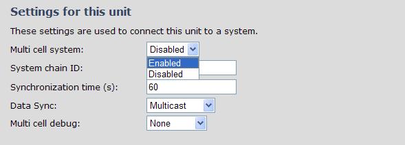 STEP 8 Next, the system administrator needs to create and Enable Multi Settings profile for the current base station.