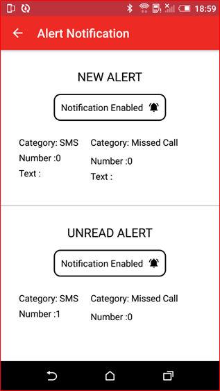 Figure 5-53. Alert Notification Screen on Microchip SmartConnect Application 4.