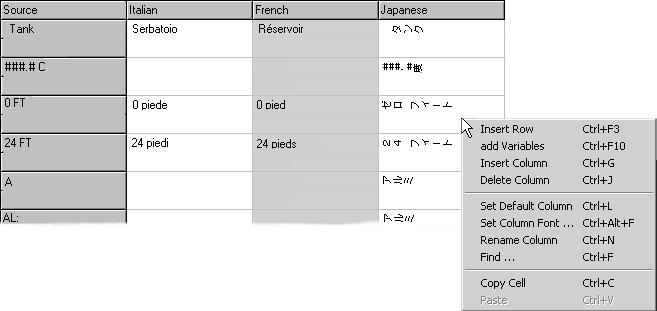 View* Languages folder Working with the Languages editor When you double-click a target s appears.