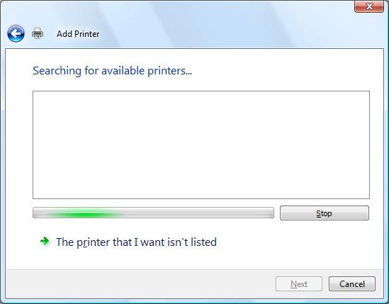 Click the Select a shared printer by name,
