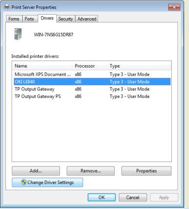 (4) Select an installed printer (such as "Fax" or "Microsoft XPS Document Writer") in the