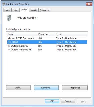 (5) For Windows 7 or Windows 8 Click the [Drivers] tab and then click [Change Driver Settings].