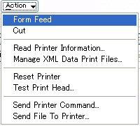 3.6 Tools Tab Clicking the Tools tab enables testing the printer operations or setting variable options.