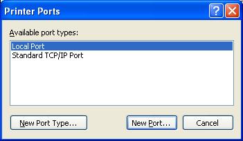 Note: The printer server name is a computer name to which the shared printer is connected. The shared name is the name of the shared printer.