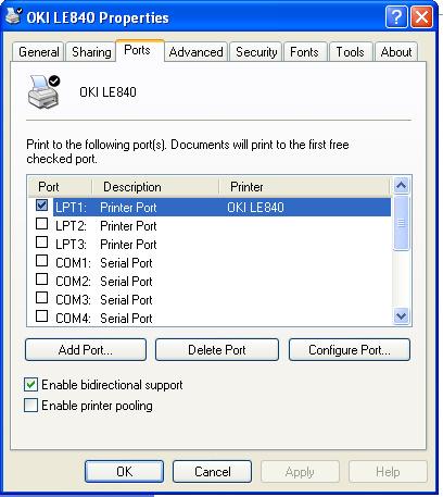 6. Appendix 6.1 How to Enable Bi-directional Communication Support 1. Right-click the printer icon and open the Properties. 2. Click the [Port] tab. 3.