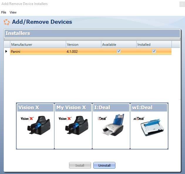 FIGURE 12 - ADD/REMOVE DEVICES 8. The Install Wizard appears.