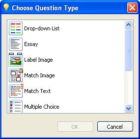 It enables you to create the Test Questions.