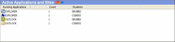 This simplified two-tabs Task manager enables you to remotely view and end Student computer running applications and processes.