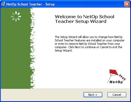 Installation 2.1.1 Change or Remove To change or remove a or NetOp Student installation, click Start > [Settings > ]Control Panel > Add or Remove Programs.