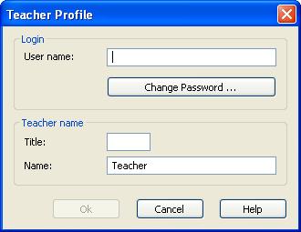 Profiles If on the Teachers tab the Use teacher profiles box is checked and the Validate using Windows security management box is unchecked to use NetOp teacher profiles, the Teachers tab will