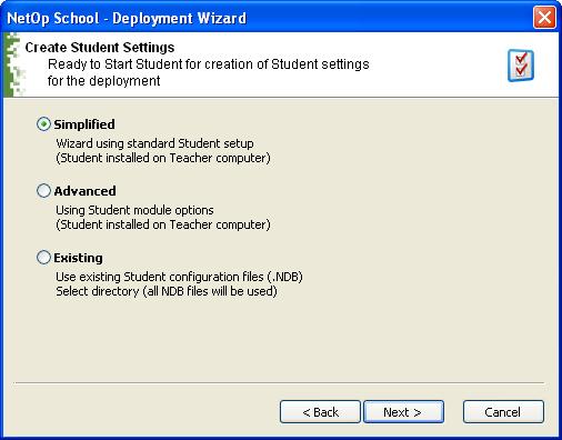Installation Click Next to show a Windows Open window to open a NetOpSchoolStudent_<Language abbreviation>.