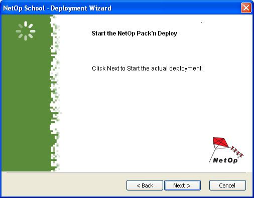 Installation Advanced: Specify deployed NetOp Student module setup in the NetOp Student Options window.