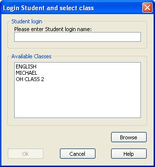 NetOp Student Specify the Student login name and click OK to apply.