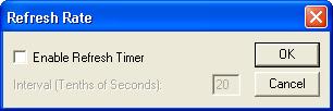 Enable refresh timer: Check to refresh the pane image if the mouse pointer is not moved. Interval (tenths of seconds): []: Specify a number to refresh at the specified interval.