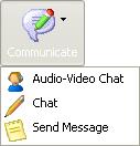 in. Click the pressed in button to not transfer Student computer microphone input and running application sound.