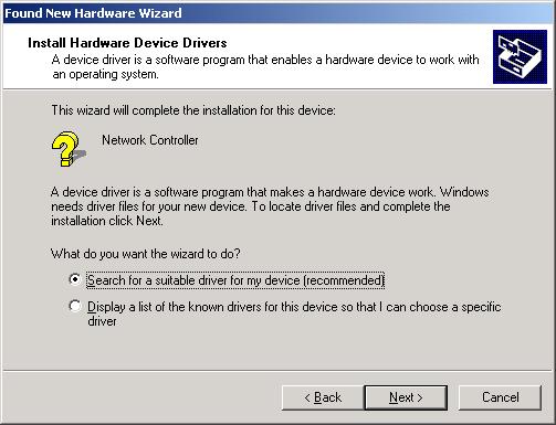 Driver installation for Windows 2000 Follow the steps below to install the NP5420 11G Wireless PC Card drivers for Windows 2000. 1. Insert the NP5420 into a spare PCI slot in your desktop PC.