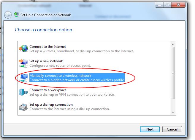 Click on the option labeled Open Network and