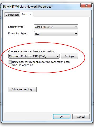 Be sure the check-boxes labeled Validate server certificate and Enable Fast