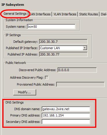 11. DNS settings can also be entered, if you are not receiving this information via DHCP.