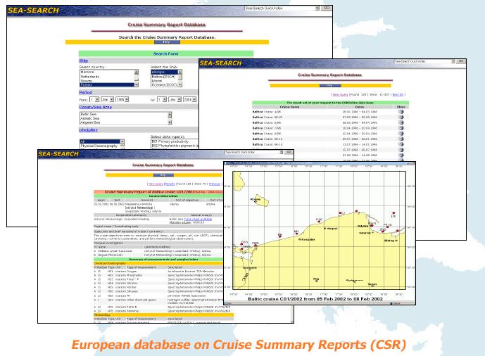 28/45 Cruise Summary Reports Conceived by IOC ICES acted as focal point Documenting data collected on scientific