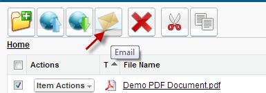 F. Emailing Files Emailing files is very easy using S-Drive. You can email any number of files at a time.