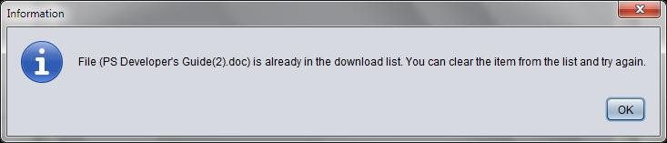 Once the download is finished you can open the downloaded file by clicking "Open" button on the right of the file.